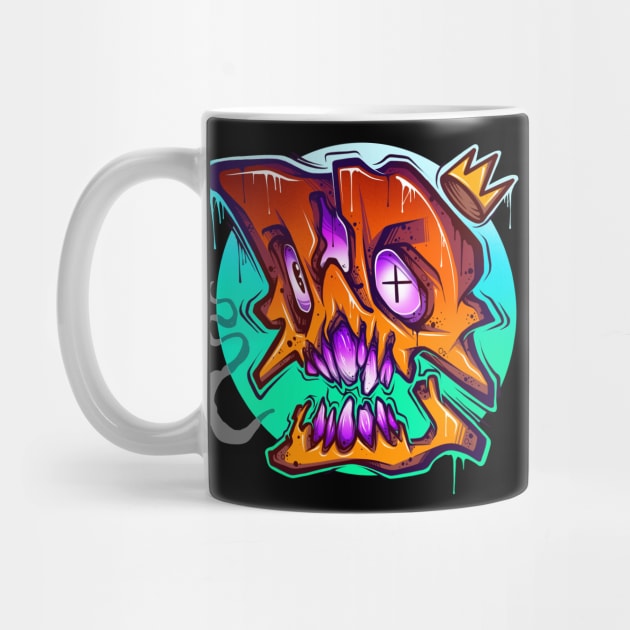 Graffiti Skull by Graffitidesigner